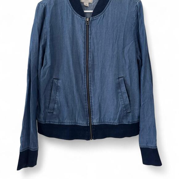 G.H. Bass & Co. thin denim zip up jacket - Picture 2 of 5